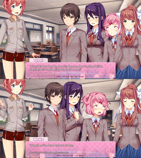 sayori ddlc death|what happens after sayori dies.